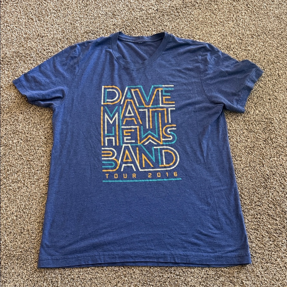 Dave Matthews Band Tour 2016 Blue T-Shirt
